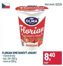 Makro OLMA Florian smetanový jogurt nabídka