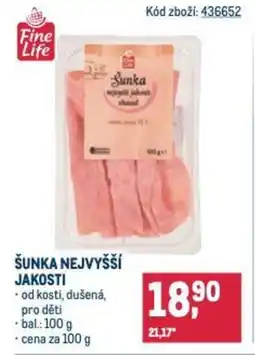 Makro Šunka nejvyšší jakosti nabídka