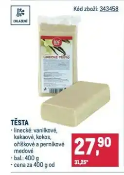 Makro Těsta nabídka