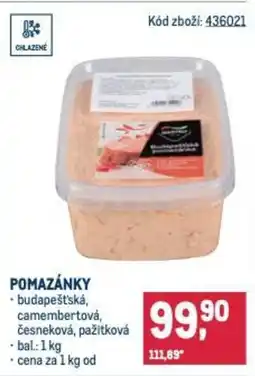 Makro Pomazánky nabídka