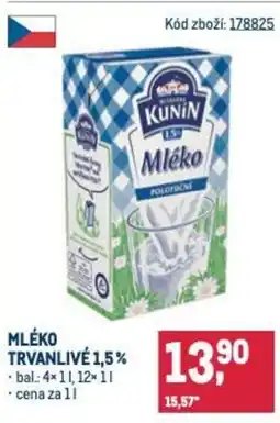 Makro Mléko trvanlivé 1,5% nabídka