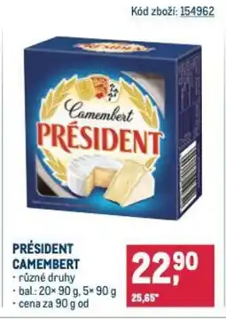 Makro Président camembert nabídka