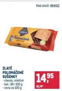 Makro Zlaté polomáčené sušenky nabídka