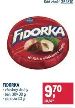 Makro Fidorka nabídka