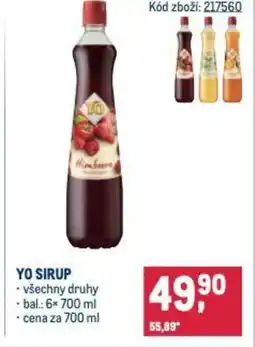 Makro Yo sirup nabídka