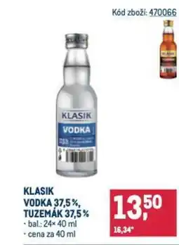 Makro Klasik vodka 37,5%, tuzemák 37,5% nabídka