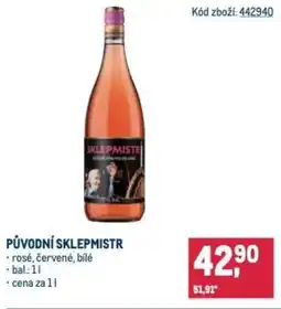 Makro Původní sklepmistr nabídka