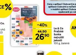 Tesco Pražská šunka nejvyšší jakosti nabídka