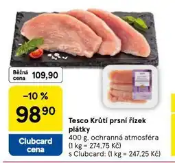 Tesco Krůtí prsní řízek plátky nabídka