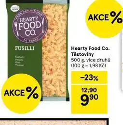 Tesco Hearty food co. těstoviny nabídka