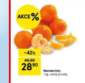 Tesco Mandarinky nabídka