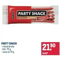 Makro Party snack nabídka