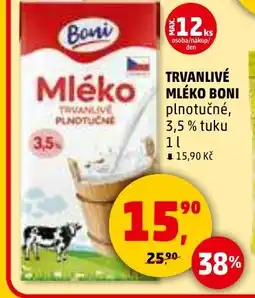 Penny Market Trvanlive mléko Boni nabídka