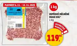 Penny Market Vepřové mělněné maso XXL nabídka