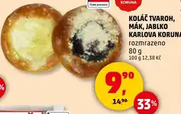 Penny Market Koláč tvaroh, mák, jablko Karlova Koruna nabídka