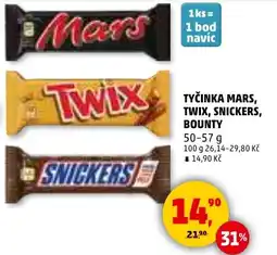 Penny Market Tyčinka Mars, Twix, Snickers, Bounty nabídka