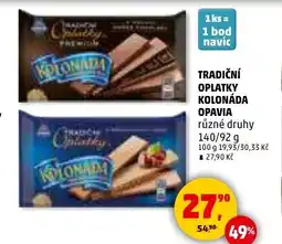 Penny Market Tradiční oplatky Kolonáda Opavia nabídka
