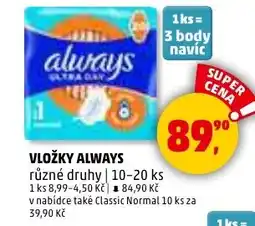 Penny Market Vložky Always nabídka