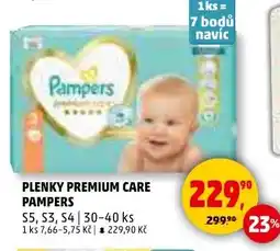 Penny Market Plenky premium care Pampers nabídka