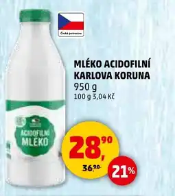 Penny Market Mléko acidofilní Karlova Koruna nabídka
