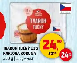 Penny Market Tvaroh tučný 11% Karlova Koruna nabídka