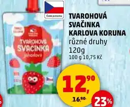 Penny Market Tvarohová svačinka Karlova Koruna nabídka