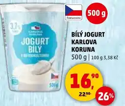 Penny Market Bílý jogurt Karlova Koruna nabídka