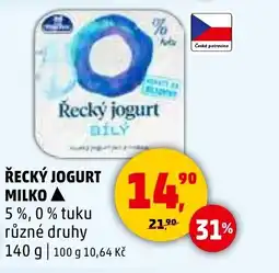 Penny Market Řecký jogurt Milko nabídka