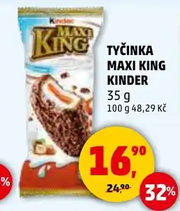 Penny Market Tyčinka maxi king Kinder nabídka