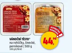 Penny Market Vánoční těsto nabídka