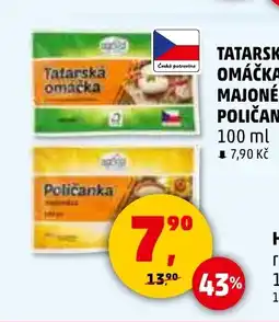 Penny Market Tatarská omáčka, majonéza Poličanka nabídka
