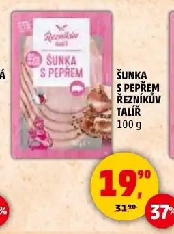 Penny Market Šunka s pepřem Řezníkův Talíř nabídka