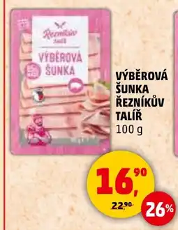 Penny Market Výběrová šunka Řezníkův Talíř nabídka