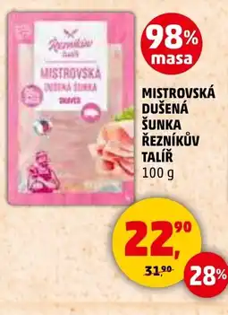 Penny Market Mistrovská dušená šunka Řezníkův Talíř nabídka