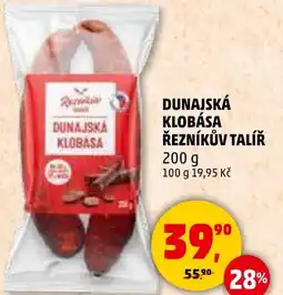 Penny Market Dunajská klobása Řezníkův Talíř nabídka