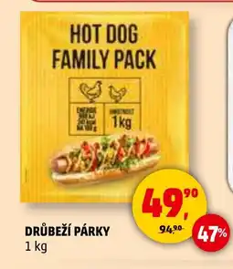 Penny Market Drůbeží párky nabídka