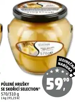 Penny Market Půlené hrušky se skořicí Selection nabídka