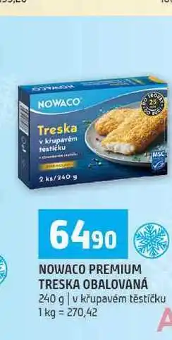 Terno Nowaco premium treska obalovaná 240g nabídka
