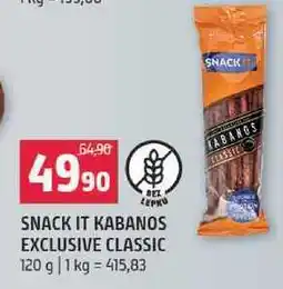 Terno Snack it kabanos exclusive classic 120g nabídka