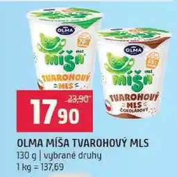 Terno Olma Míša tvarohový mls 130g nabídka