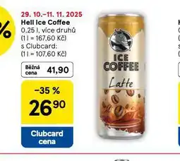 Tesco Hell ic e coffee nabídka