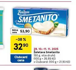 Tesco Želetava smetanito nabídka