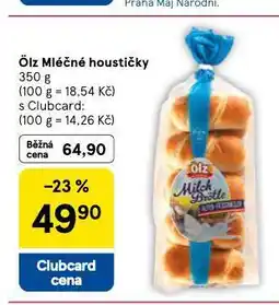 Tesco Ölz mléčné houstičky nabídka