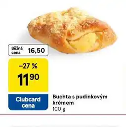 Tesco Buchta s pudinkovým krémem nabídka