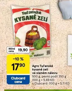 Tesco Kysané zelí ve slaném nálevu nabídka