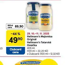 Tesco Hellmann´s tatarská omáčka, majonéza nabídka
