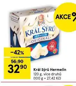 Tesco Král sýrů hermelín nabídka