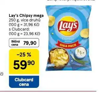 Tesco Lay´s chipsy mega nabídka