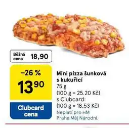 Tesco Mini pizza šunková s kukuřicí nabídka