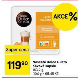 Tesco Nescafé dolce gusto kávové kapsle nabídka